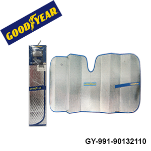 PROTECTOR SOLAR P/ AUTO ALUMINIO LISO PLATEADO GRANDE