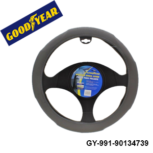 COBERTOR P/VOLANTE D/AUTO PVC LISO GRIS