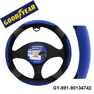 COBERTOR P/VOLANTE D/AUTO PVC LISO NEGRO-AZUL-GRIS